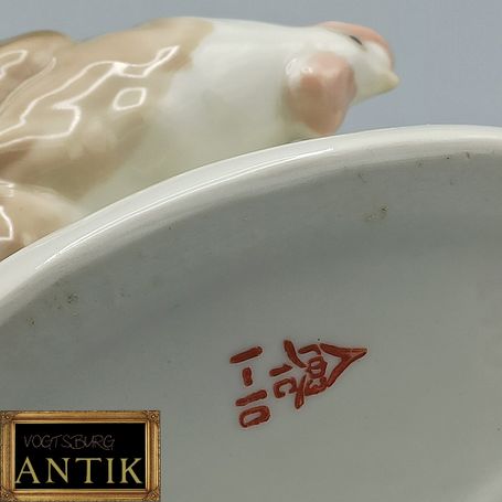 Vintage Gorodnica Porzellan Henne, Stiftehalter, Vase UDSSR, 60er / 70er Jahre