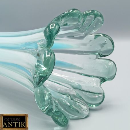 Große grün-blaue Murano-Vase, Italien