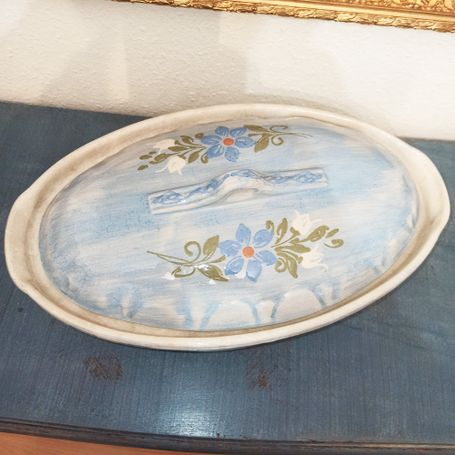 Vintage, wunderschöne Elsässer Terrine, mit seltenem Dekor