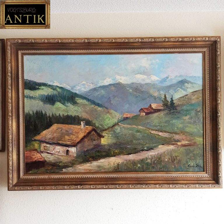 Gemälde Öl auf Leinwand, signiert Carlo Sim