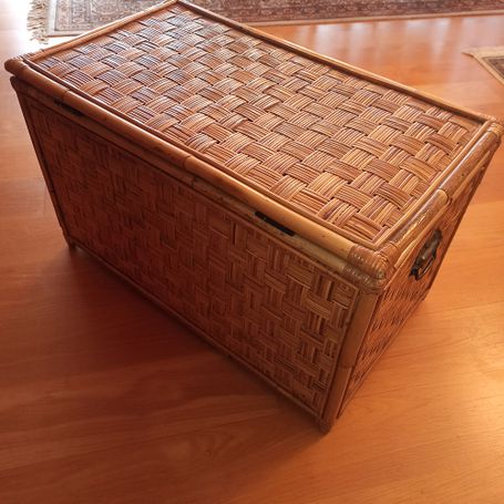 Vintage Rattantruhe