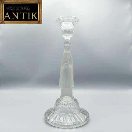 Antik Kerzenständer Madonna aus Portieux