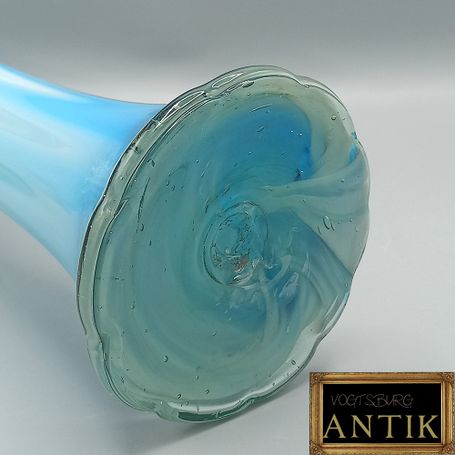 Große grün-blaue Murano-Vase, Italien