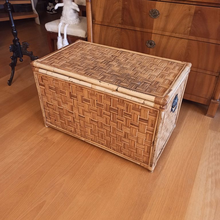 Vintage Rattantruhe