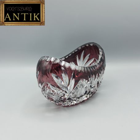 Kristall Jardiniere Frankreich Überfangglas.