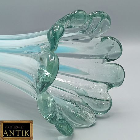 Große grün-blaue Murano-Vase, Italien