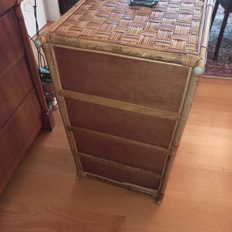 Vintage Rattantruhe