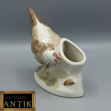 Vintage Gorodnica Porzellan Henne, Stiftehalter, Vase UDSSR, 60er / 70er Jahre