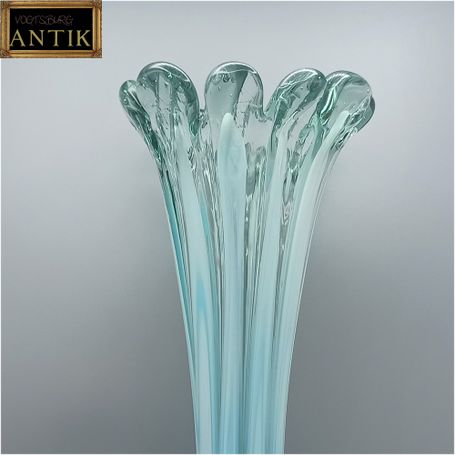 Große grün-blaue Murano-Vase, Italien
